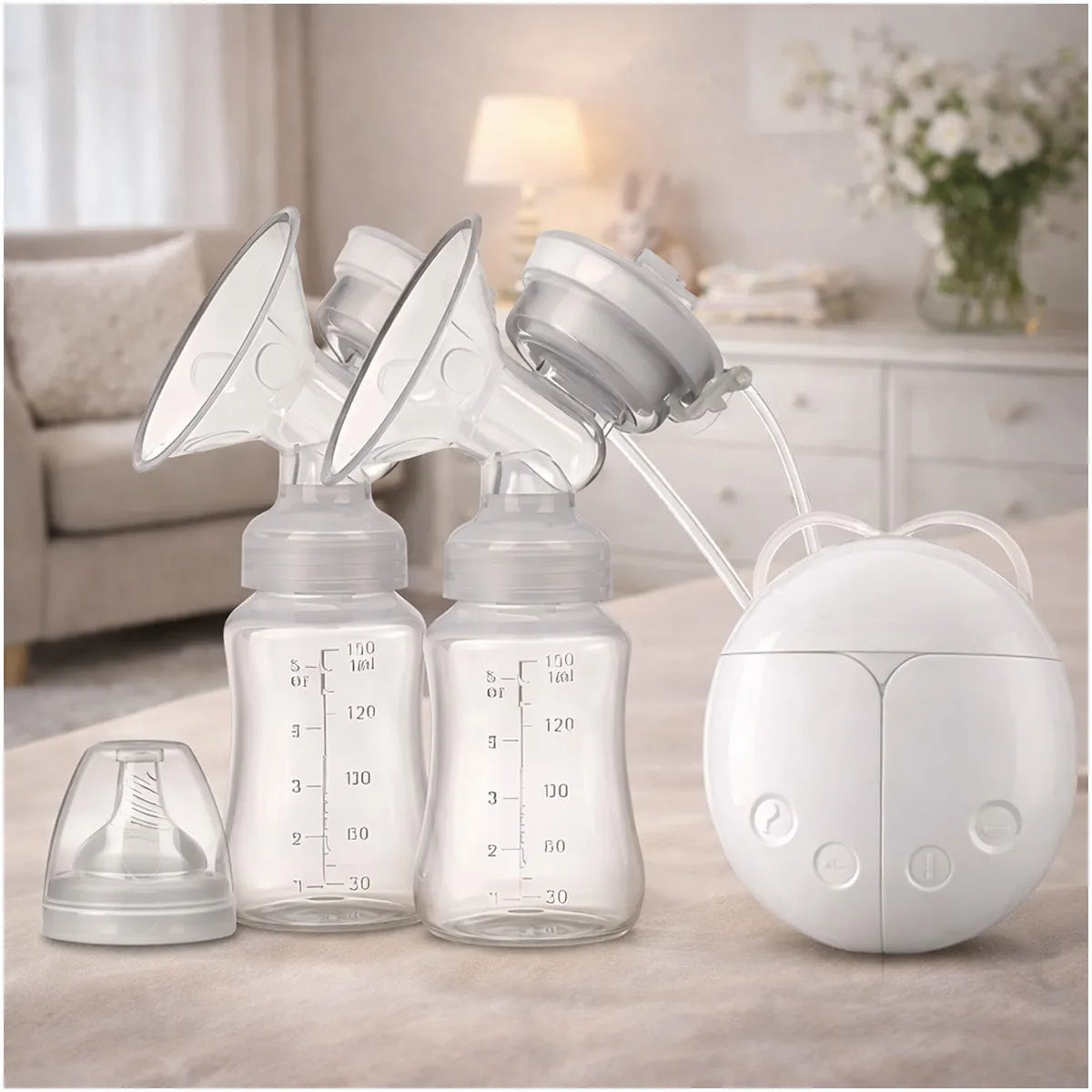 Extractor de Leche Materna Doble Eléctrico