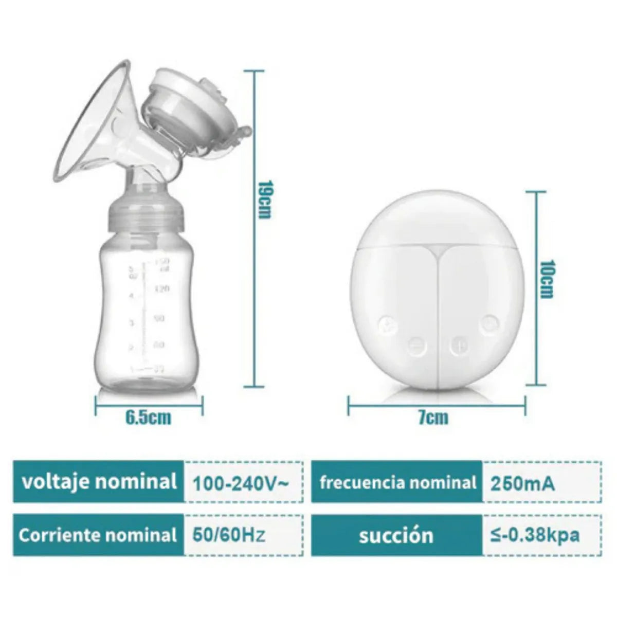 Extractor de Leche Materna Doble Eléctrico